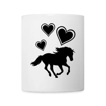 Horses, horse, riding, pony, cowboy, trot, Gallop - Mug - white - Front