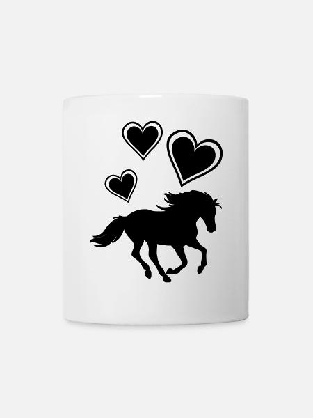 Horses, horse, riding, pony, cowboy, trot, Gallop - Mug - white