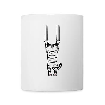 Katze Katzen Krallen Tierfreund Haustiere Xmas - Tasse - Weiß - Vorne