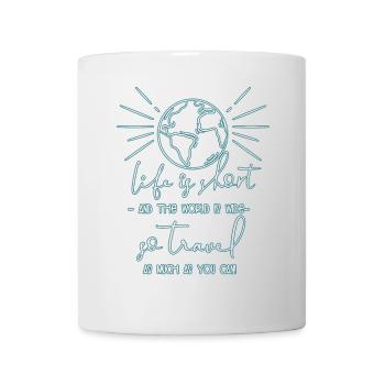 to travel - Mug - white - Front
