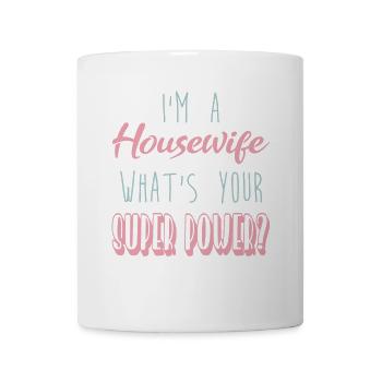 femme au foyer - Mug blanc - blanc - Devant
