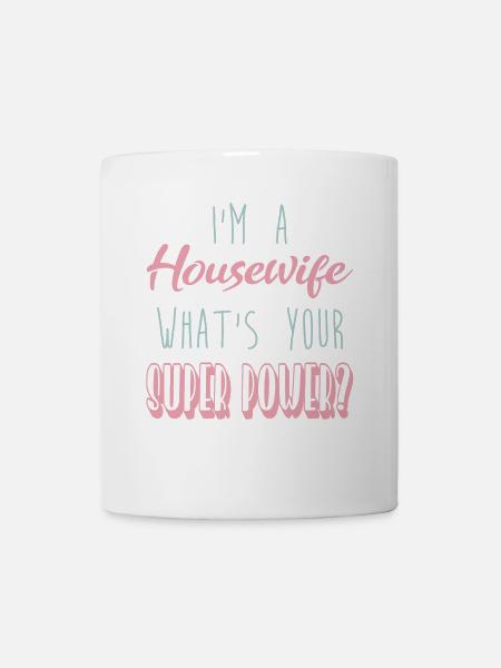 Hausfrau - Tasse - Weiß
