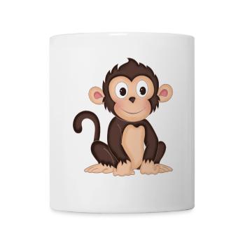 Monkey - cute monkey - design - Mug - white - Front