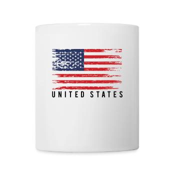 Notlage der amerikanischen Flagge - Tasse - Weiß - Vorne