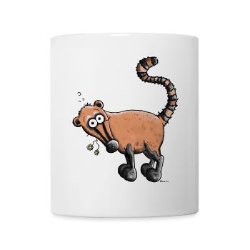 Drôle Coati - Mug blanc - blanc - Devant