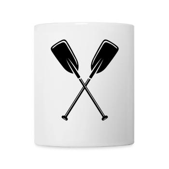 2 Paddel - Tasse - Weiß - Vorne