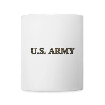 Military camouflage font Typo - Mug - white - Front