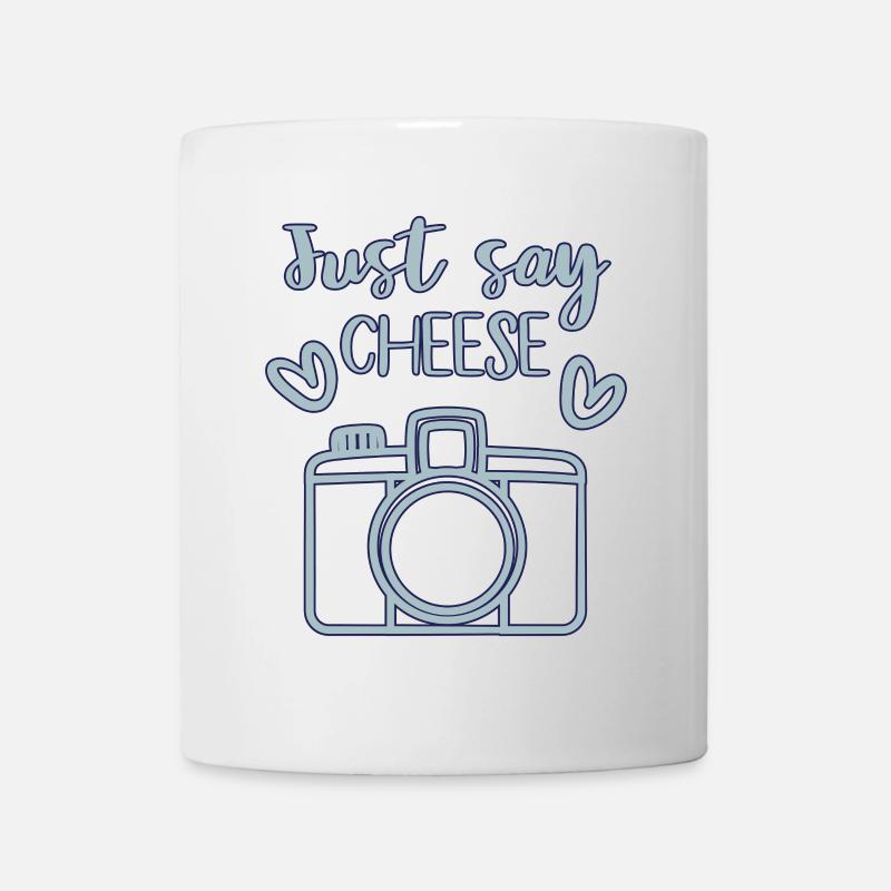 Appareil photo - Mug blanc - blanc
