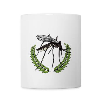 Insekten Mücke Stechmücke Sieger Lorbeerkranz - Tasse - Weiß - Vorne