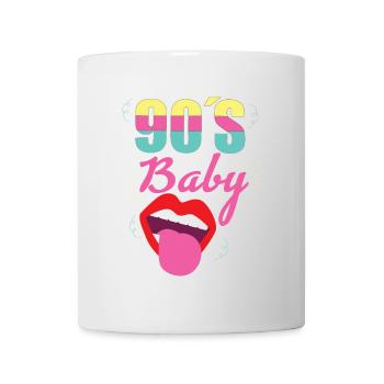 Design pour bébé des années 90 - Mug blanc - blanc - Devant