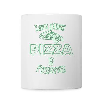 Pizza - Tasse - Weiß - Vorne