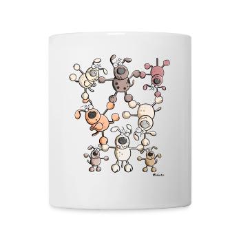 Hunde Zirkus - Tasse - Weiß - Vorne