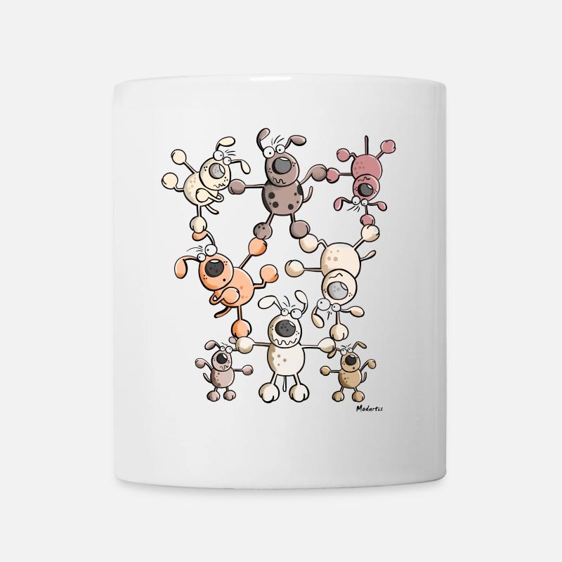 Hunde Zirkus - Tasse - Weiß
