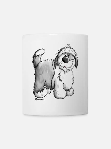 Bobby der Bobtail - Tasse - Weiß