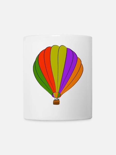 heissluftballon ballon luftfahrt - Tasse - Weiß