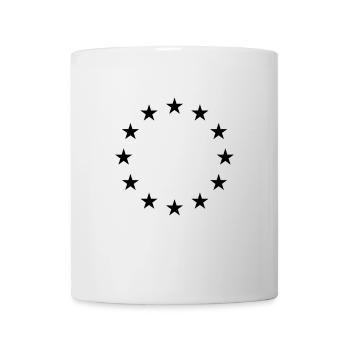EU stars in black - Europe European Union - Mug - white - Front