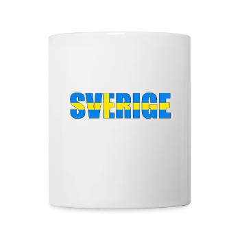Lettres du drapeau suédois - Mug blanc - blanc - Devant