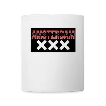 Amsterdam XXX Bold Typography - Mug - white - Front