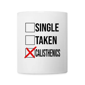 Calisthenics instead of relationship Checkbox Design - Mug - white - Front