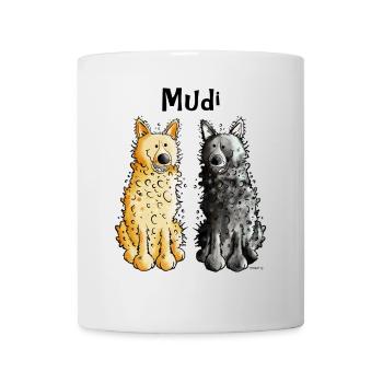Deux Mudi - Mug blanc - blanc - Devant