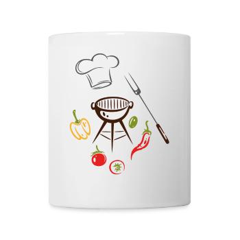 Grill Master Grill Grill Chef's Hat - Mug - white - Front