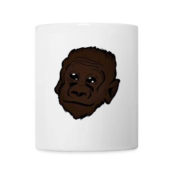 Gorilla animal motif - Mug - white - Front