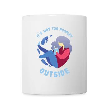 Introverti - Bien trop populaire - Mug blanc - blanc - Devant