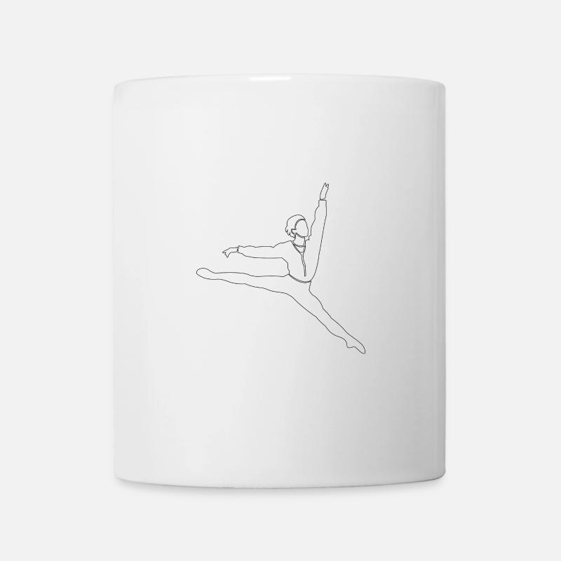 Silhouette de danseuse danseuse ballerine - Mug blanc - blanc