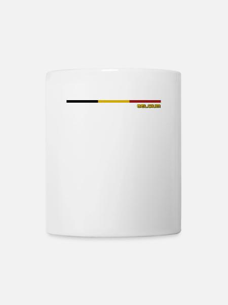 DRAPEAU BELGIUM - Mug blanc - blanc
