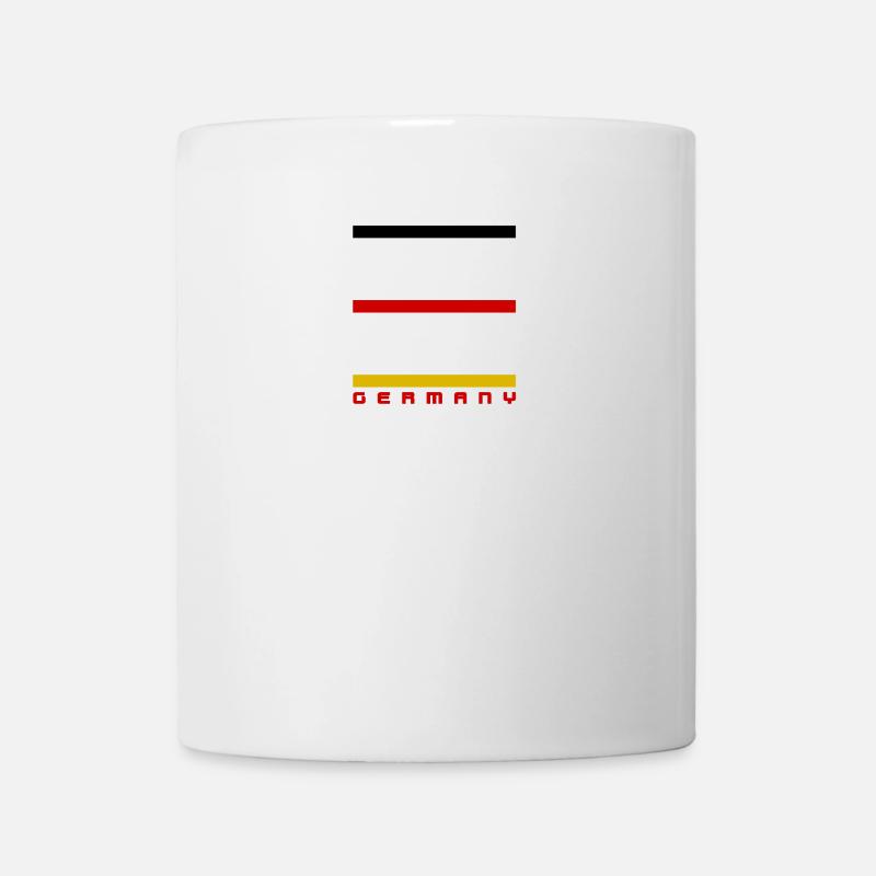 DEUTSCHLAND FLAGGE - Tasse - Weiß