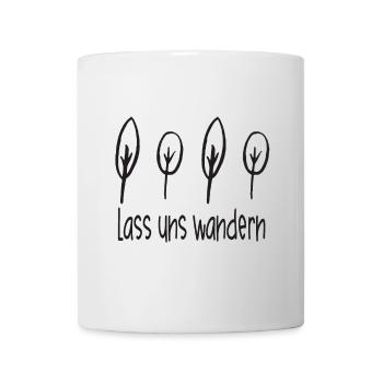 Wandern - Lass Uns Wandern - Tasse - Weiß - Vorne