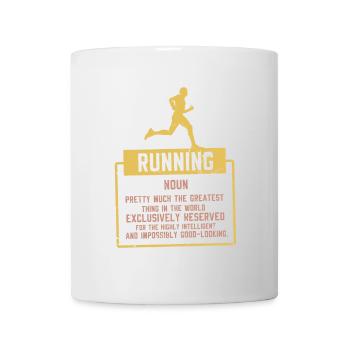 Running Definition Sport Fitness Cadeau - Mug blanc - blanc - Devant