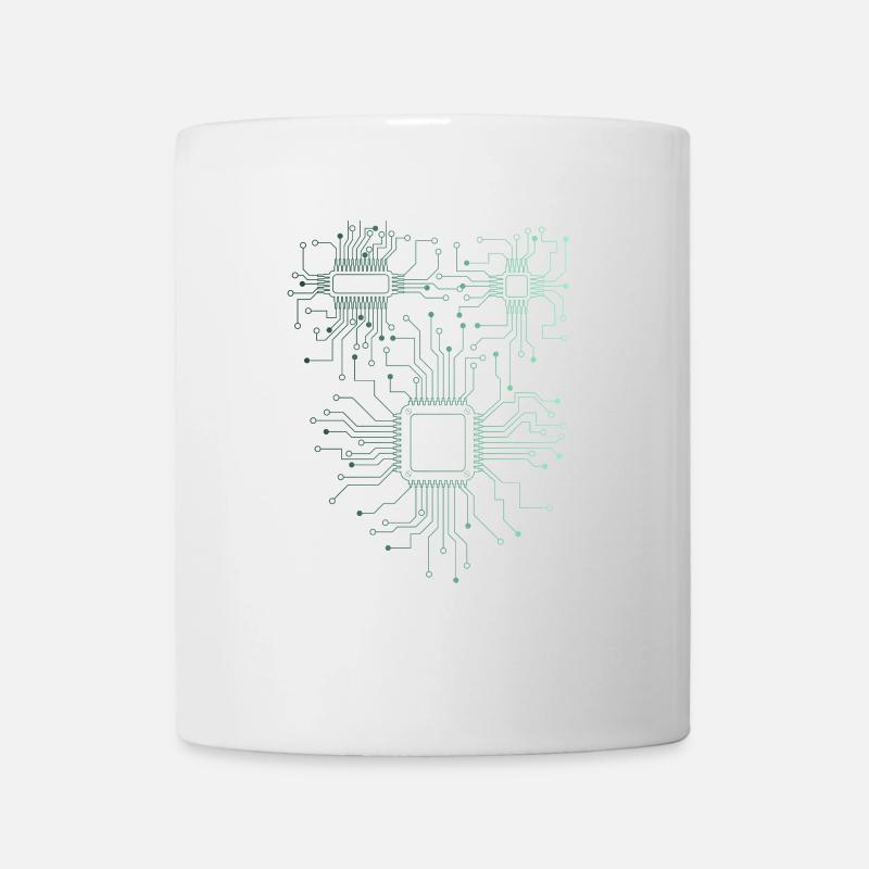 Computer Scientist Admin Hardware CPU - Mug blanc - blanc