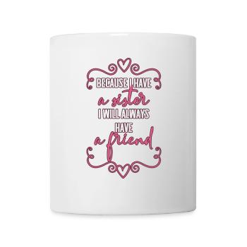 Schwester - Tasse - Weiß - Vorne