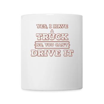 LKW Truck Auto - Tasse - Weiß - Vorne