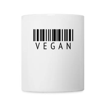 VEGAN Design with Barcode - T-Shirt for Vegans - Mug - white - Front