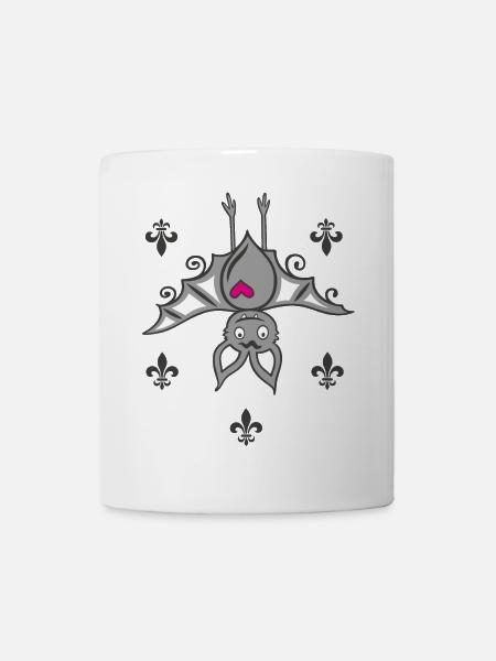 Vampir Fledermaus Halloween - Tasse - Weiß