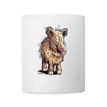 Sanglier cool pour les amis de la nature sauvage Wutzchen - Mug blanc - blanc - Devant