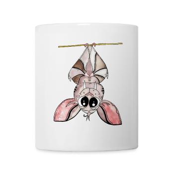 Kawaii Bat Neon Night - Mug - white - Front