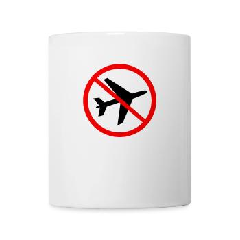 Klimaschutz Flugverbot Anti Flugzeuge Demo CO2 BER - Tasse - Weiß - Vorne