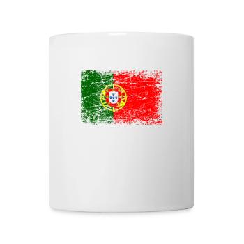 Portugal flag flag used look Lisbon Porto - Mug - white - Front