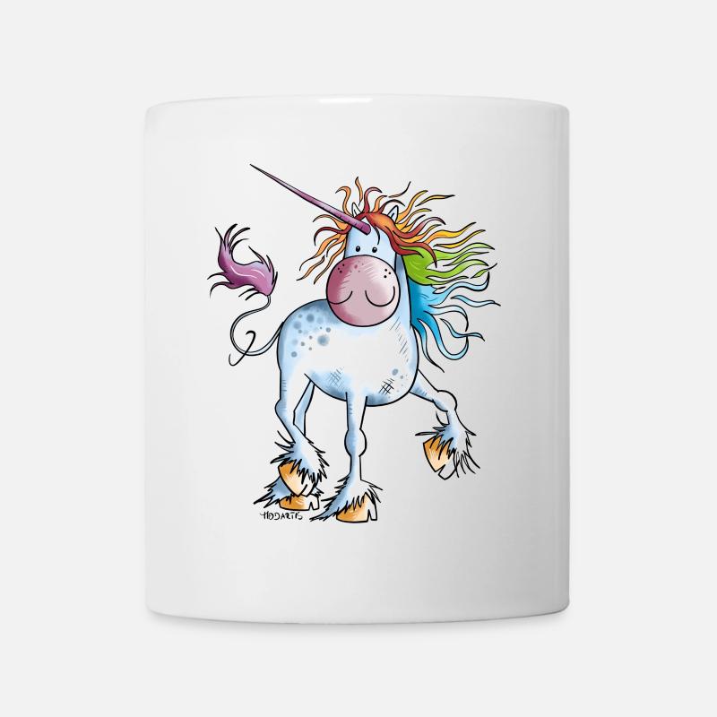 Regenbogen Einhorn - Tasse - Weiß