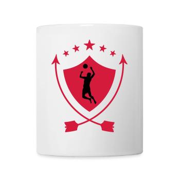 Volleyball - Volley Ball - Sport - Sportsman - Mug - white - Front