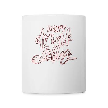 Halloween witches broom - Mug - white - Front