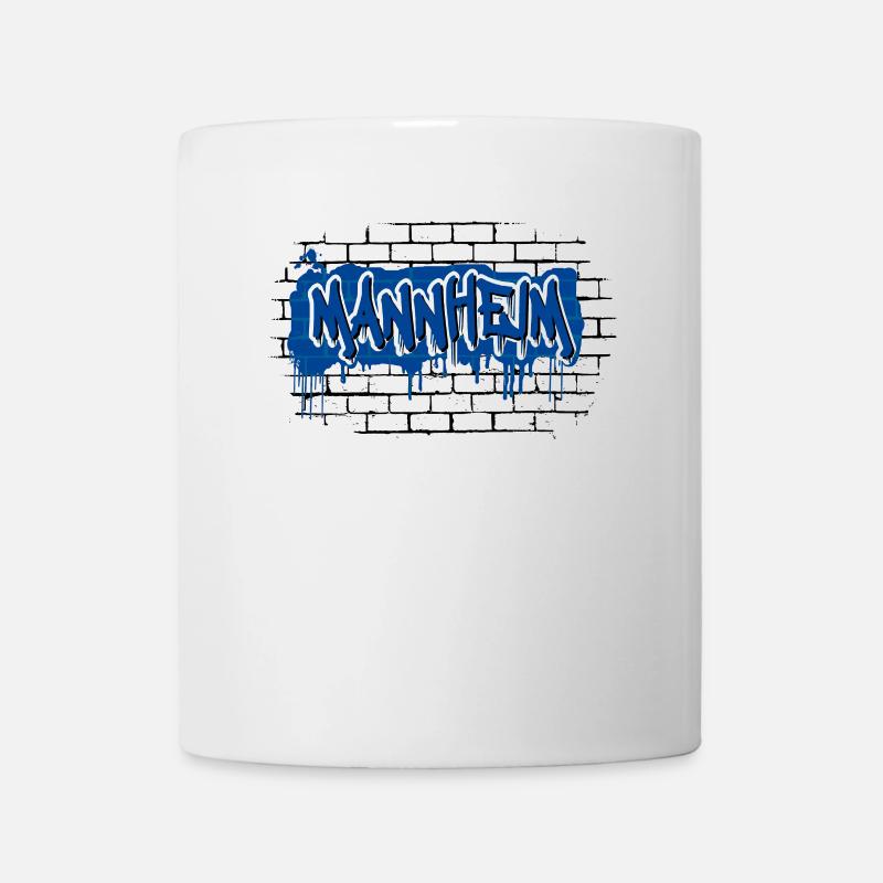 Mannheim Graffiti Waldhof Mannem Monnem MA Ghetto - Tasse - Weiß