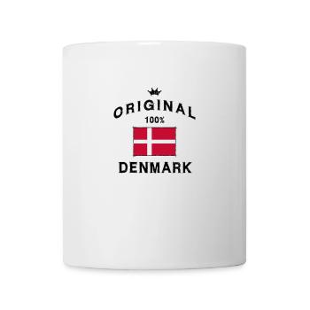 Drapeau danois bannière bannière naissance de Copenhague - Mug blanc - blanc - Devant