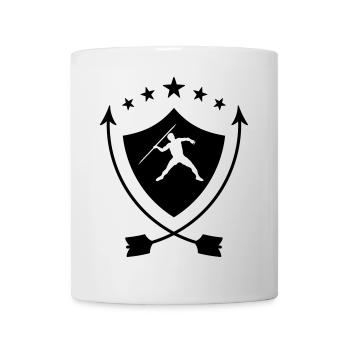 Speerwurf / Diskuswurf / Kugelstoßen / Hammerwurf - Tasse - Weiß - Vorne