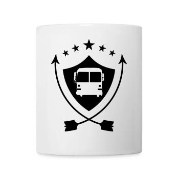 Bus / Busfahrer / Arbeit / Job - Tasse - Weiß - Vorne