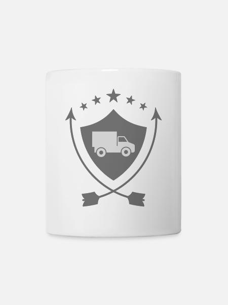 frachtführer / möbelpacker / mover / bewegen - Tasse - Weiß