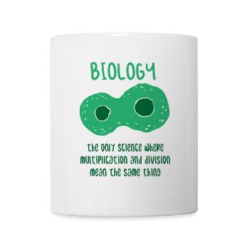 Biologie biologiste science cadeau d'écologie - Mug blanc - blanc - Devant